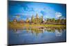 Famous Angkor Wat Temple Complex in Sunset, near Siem Reap, Cambodia.Panoramic View.-Aleksandar Todorovic-Mounted Photographic Print