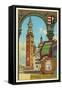 Famous Bell Towers of Italy, Cremona-null-Framed Stretched Canvas