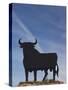Famous Bull Symbols of the Bodegas Osborne, Puerto De Santa Maria, Spain-Walter Bibikow-Stretched Canvas
