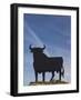 Famous Bull Symbols of the Bodegas Osborne, Puerto De Santa Maria, Spain-Walter Bibikow-Framed Photographic Print