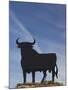 Famous Bull Symbols of the Bodegas Osborne, Puerto De Santa Maria, Spain-Walter Bibikow-Mounted Photographic Print