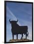 Famous Bull Symbols of the Bodegas Osborne, Puerto De Santa Maria, Spain-Walter Bibikow-Framed Photographic Print