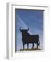 Famous Bull Symbols of the Bodegas Osborne, Puerto De Santa Maria, Spain-Walter Bibikow-Framed Photographic Print