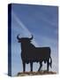 Famous Bull Symbols of the Bodegas Osborne, Puerto De Santa Maria, Spain-Walter Bibikow-Stretched Canvas