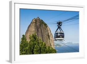 Famous Cable Car Leading Up to the Sugarloaf in Rio De Janeiro, Brazil, South America-Michael Runkel-Framed Photographic Print