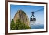 Famous Cable Car Leading Up to the Sugarloaf in Rio De Janeiro, Brazil, South America-Michael Runkel-Framed Photographic Print