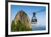 Famous Cable Car Leading Up to the Sugarloaf in Rio De Janeiro, Brazil, South America-Michael Runkel-Framed Photographic Print