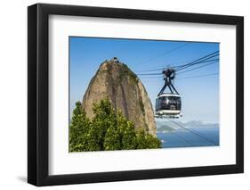 Famous Cable Car Leading Up to the Sugarloaf in Rio De Janeiro, Brazil, South America-Michael Runkel-Framed Photographic Print