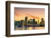 Famous City of Miami, Summer Sunset-prochasson-Framed Photographic Print