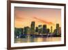 Famous City of Miami, Summer Sunset-prochasson-Framed Photographic Print