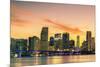 Famous City of Miami, Summer Sunset-prochasson-Mounted Photographic Print