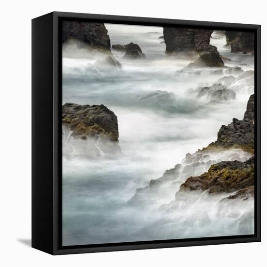 Famous Cliffs and Sea Stacks of Esha Ness, Shetland Islands-Martin Zwick-Framed Stretched Canvas