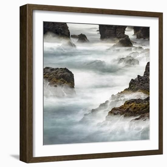 Famous Cliffs and Sea Stacks of Esha Ness, Shetland Islands-Martin Zwick-Framed Photographic Print