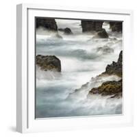 Famous Cliffs and Sea Stacks of Esha Ness, Shetland Islands-Martin Zwick-Framed Photographic Print