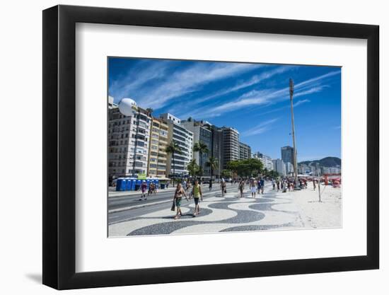 Famous Copacabana, Rio De Janeiro, Brazil, South America-Michael Runkel-Framed Photographic Print