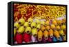 Famous Ecuador Otavalo Market with Colorful Rolls of Ecuadorian Thread-Karine Aigner-Framed Stretched Canvas