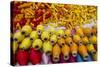 Famous Ecuador Otavalo Market with Colorful Rolls of Ecuadorian Thread-Karine Aigner-Stretched Canvas