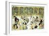 Famous Faces Outside Florian's in the Piazza San Marco, Venice, C.1990-George Adamson-Framed Giclee Print