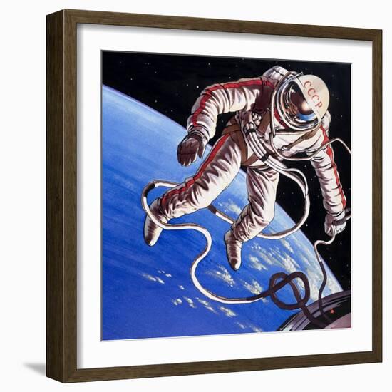 Famous Firsts: Space-Walk!-Wilf Hardy-Framed Giclee Print