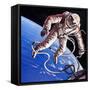 Famous Firsts: Space-Walk!-Wilf Hardy-Framed Stretched Canvas