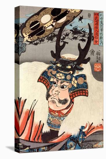 Famous General Takeda Shingen-Kuniyoshi Utagawa-Stretched Canvas