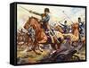 Famous Horses of Fact and Fiction: The Charge of the Light Brigade-James Edwin Mcconnell-Framed Stretched Canvas