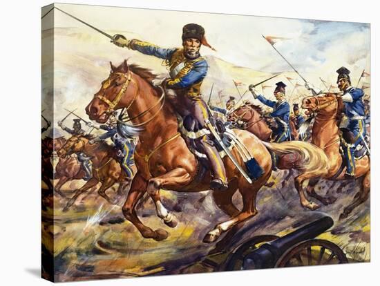 Famous Horses of Fact and Fiction: The Charge of the Light Brigade-James Edwin Mcconnell-Stretched Canvas