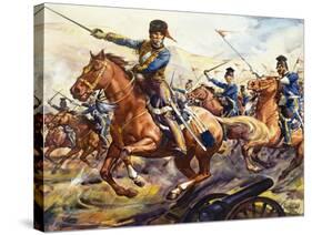 Famous Horses of Fact and Fiction: The Charge of the Light Brigade-James Edwin Mcconnell-Stretched Canvas