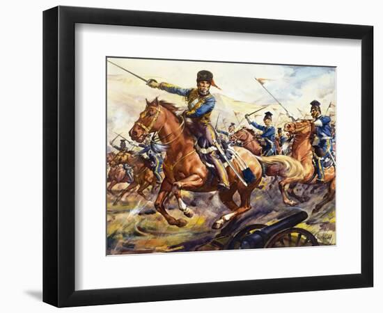 Famous Horses of Fact and Fiction: The Charge of the Light Brigade-James Edwin Mcconnell-Framed Giclee Print