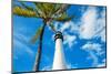 Famous Lighthouse at Cape Florida in the South End of Key Biscayne , Miami-Kamira-Mounted Photographic Print