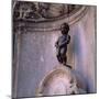 Famous Manneken Pis Statue in Brussels, Belgium, Europe-Roy Rainford-Mounted Photographic Print