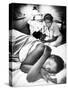 Famous Midwife-Nurse Maude Callen, Attending a Woman in Labor-W^ Eugene Smith-Stretched Canvas