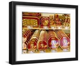 Famous Mozart Chocolates, Salzburg, Austria-Richard Nebesky-Framed Photographic Print