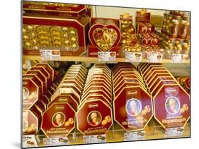 Famous Mozart Chocolates, Salzburg, Austria-Richard Nebesky-Mounted Photographic Print