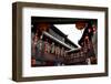 Famous Old Walking Street, Jinli, Chengdu, Sichuan, China. One Says Tea. the Other Says Jinli-William Perry-Framed Photographic Print