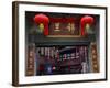 Famous Old Walking Street, Jinli, Chengdu, Sichuan, China. One Says Tea. the Other Says Jinli-William Perry-Framed Photographic Print