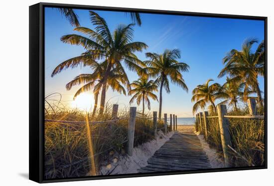 Famous Passage to the Beach-prochasson-Framed Stretched Canvas