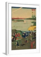 Famous Places in Tokyo: Real View of Takanawa (Tokyo Meisho Takanawa No Shinkei) No.3-Ando Hiroshige-Framed Art Print