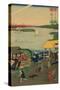 Famous Places in Tokyo: Real View of Takanawa (Tokyo Meisho Takanawa No Shinkei) No.3-Ando Hiroshige-Stretched Canvas