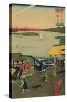 Famous Places in Tokyo: Real View of Takanawa (Tokyo Meisho Takanawa No Shinkei) No.3-Ando Hiroshige-Stretched Canvas