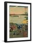 Famous Places in Tokyo: Real View of Takanawa (Tokyo Meisho Takanawa No Shinkei) No.3-Ando Hiroshige-Framed Art Print