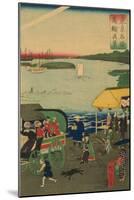 Famous Places in Tokyo: Real View of Takanawa (Tokyo Meisho Takanawa No Shinkei) No.3-Ando Hiroshige-Mounted Art Print