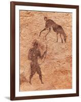 Famous Prehistoric Rock Paintings Of Tassili N'Ajjer, Algeria-DmitryP-Framed Art Print