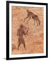 Famous Prehistoric Rock Paintings Of Tassili N'Ajjer, Algeria-DmitryP-Framed Art Print