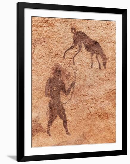 Famous Prehistoric Rock Paintings Of Tassili N'Ajjer, Algeria-DmitryP-Framed Art Print