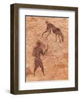 Famous Prehistoric Rock Paintings Of Tassili N'Ajjer, Algeria-DmitryP-Framed Art Print