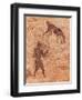 Famous Prehistoric Rock Paintings Of Tassili N'Ajjer, Algeria-DmitryP-Framed Art Print