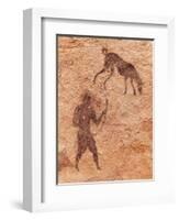 Famous Prehistoric Rock Paintings Of Tassili N'Ajjer, Algeria-DmitryP-Framed Art Print