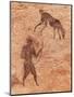 Famous Prehistoric Rock Paintings Of Tassili N'Ajjer, Algeria-DmitryP-Mounted Art Print