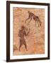 Famous Prehistoric Rock Paintings Of Tassili N'Ajjer, Algeria-DmitryP-Framed Art Print